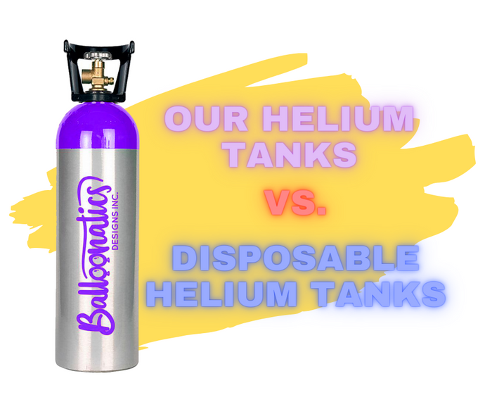 Difference Between Disposable Helium Tanks and Balloon Shop Helium Tanks