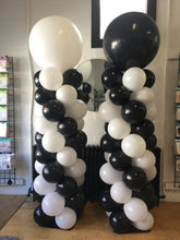 Load image into Gallery viewer, black and white 7ft balloon column