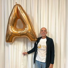 Load image into Gallery viewer, letter balloon with person