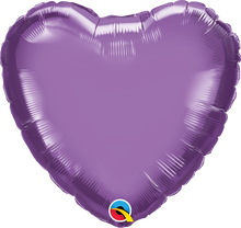 Load image into Gallery viewer, 18" Chrome Purple Heart Foil Balloon