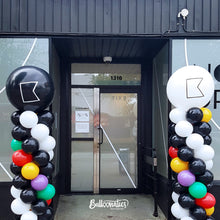 Load image into Gallery viewer, Spiral/Solid 7ft Outdoor Balloon Column