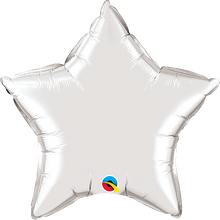 Load image into Gallery viewer, silver star foil balloon 20 inch