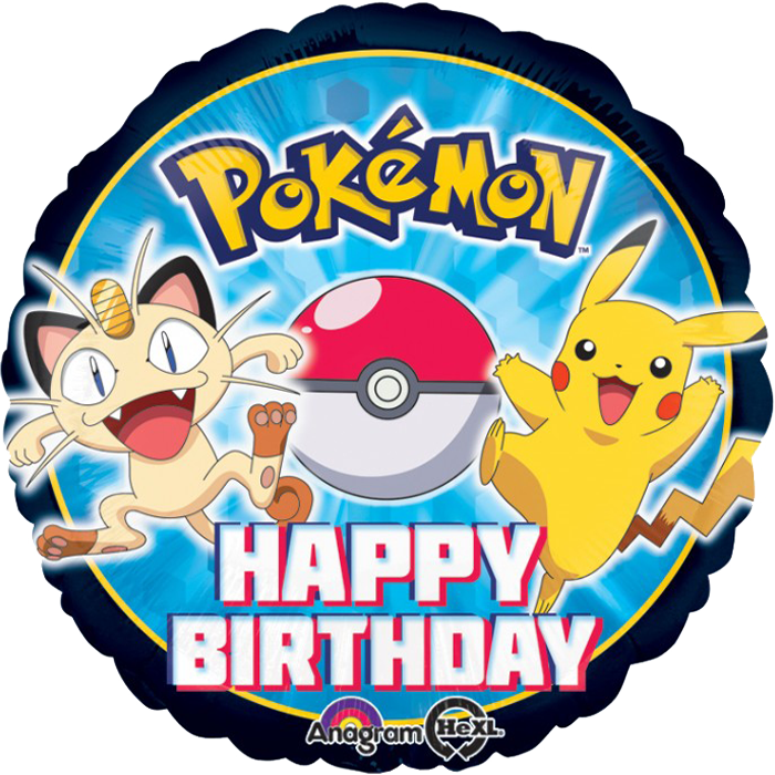 pokemon Happy Birthday Balloon