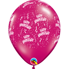 Load image into Gallery viewer, Anniversary-A-Round Jewel 11" Balloons