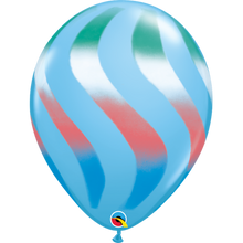 Load image into Gallery viewer, Assorted Sprays Pale Blue 11" Balloons