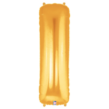 Load image into Gallery viewer, Gold Letter I Foil Balloon Letters