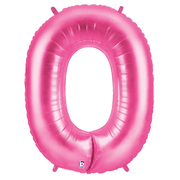 Pink Number 0 Megaloon Balloon Numbers