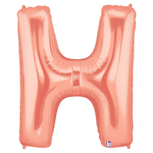 Load image into Gallery viewer, Letter H Foil Balloon Letters