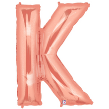 Load image into Gallery viewer, Letter K Foil Balloon Letters