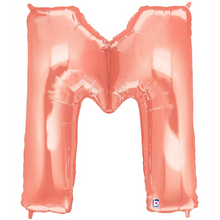 Load image into Gallery viewer, Letter M Foil Balloon Letters