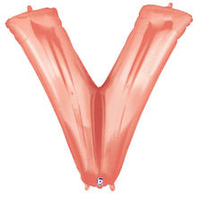 Load image into Gallery viewer, Letter V Foil Balloon Letters