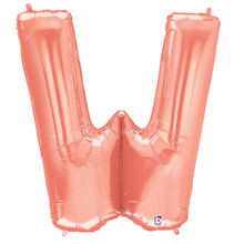 Load image into Gallery viewer, Letter W Foil Balloon Letters