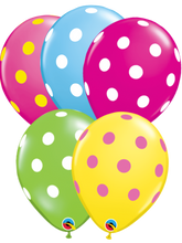 Load image into Gallery viewer, Big Colorful Polka Dots 11" Balloons