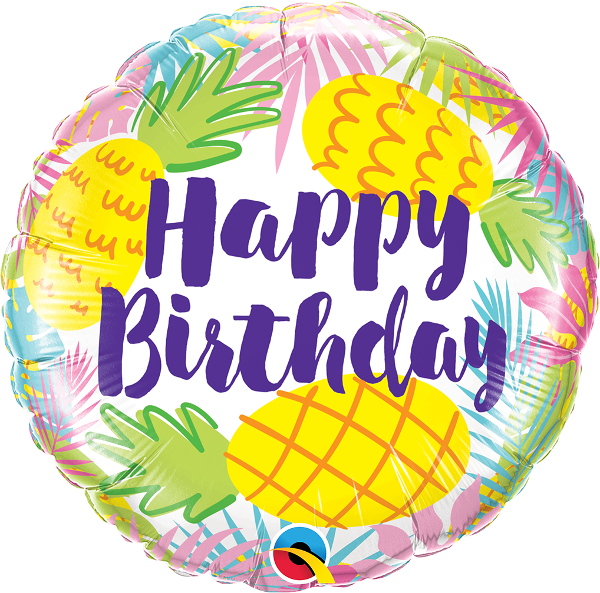 Happy Birthday Pineapple Balloon Vancouver Balloons