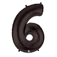 Load image into Gallery viewer, Black Number 0-9 Megaloon Balloon Numbers