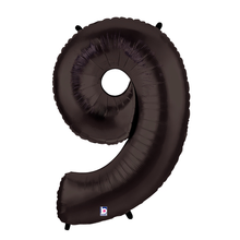 Load image into Gallery viewer, Black Number 0-9 Megaloon Balloon Numbers