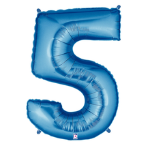 Load image into Gallery viewer, Blue Number 0-9 Megaloon Balloon Numbers
