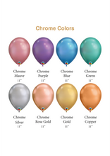 Load image into Gallery viewer, Chrome Balloon Color Chart_VancouverBalloons
