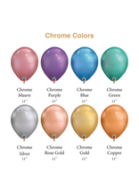 Load image into Gallery viewer, Chrome Balloon Color Chart_VancouverBalloons