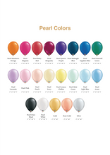 Load image into Gallery viewer, Pearl Latex Balloon Color Chart_VancouverBalloons