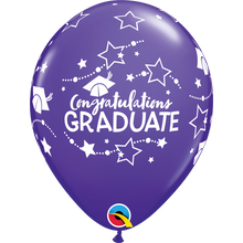 Load image into Gallery viewer, Congratulations Graduate Stars 11" Balloons