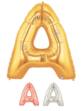 Load image into Gallery viewer, Letter A Foil Balloon Letters
