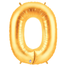 Load image into Gallery viewer, Gold Number 0-9 Foil Number Balloons
