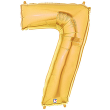 Load image into Gallery viewer, Gold Number 0-9 Foil Number Balloons
