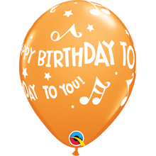 Load image into Gallery viewer, Happy Birthday To You Music Notes 11" Balloons
