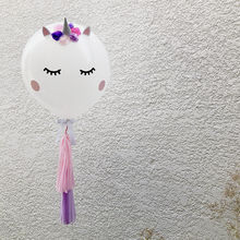 Load image into Gallery viewer, 17in Purple Unicorn w/ Half Tassels