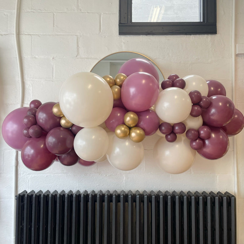 Purple and Chrome Gold Glam Organic Garland15