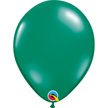 Load image into Gallery viewer, Qualatex Jewel latex balloons 11" 16" transparent emerald green