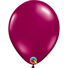 Load image into Gallery viewer, Qualatex Jewel latex balloons 11" 16" transparent sparkling burgundy