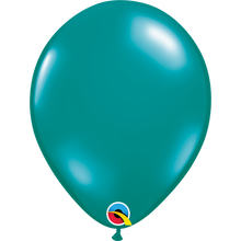 Load image into Gallery viewer, Qualatex Jewel latex balloons 11&quot; 16&quot; transparent teal

