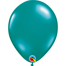 Load image into Gallery viewer, Qualatex Jewel latex balloons 11" 16" transparent teal