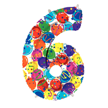 Load image into Gallery viewer, Number 0-9 Party Time Megaloon Balloon Numbers