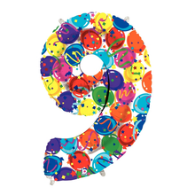 Load image into Gallery viewer, Number 0-9 Party Time Megaloon Balloon Numbers