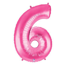 Load image into Gallery viewer, Pink Number 0-9 Megaloon Balloon Numbers