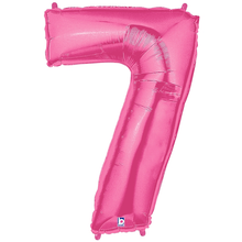 Load image into Gallery viewer, Pink Number 0-9 Megaloon Balloon Numbers