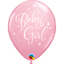 Load image into Gallery viewer, Baby Boy & Baby Girl Stars 11" Balloons