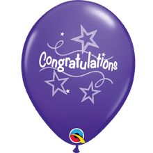 Load image into Gallery viewer, Purple-CongratulationsStarStreamers11_Balloons