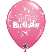 Load image into Gallery viewer, Happy Birthday Streamers &amp; Stars 11&quot; Balloons
