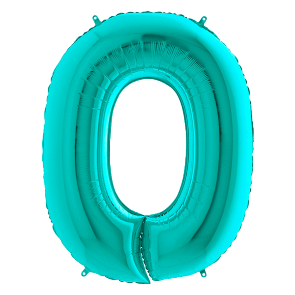 Tiffany Blue 0-9 Megaloon Balloon Numbers