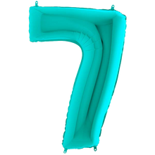 Load image into Gallery viewer, Tiffany Blue 0-9 Megaloon Balloon Numbers