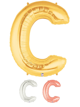 Load image into Gallery viewer, Letter C Foil Balloon Letters