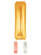 Load image into Gallery viewer, Letter I Foil Balloon Letters