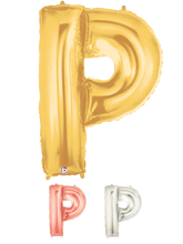 Load image into Gallery viewer, Letter P Foil Balloon Letters