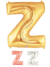 Load image into Gallery viewer, Letter Z Foil Balloon Letters