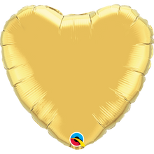 Load image into Gallery viewer, gold heart shaped foil balloon