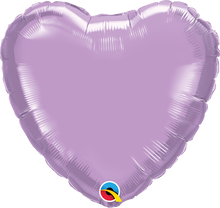 Load image into Gallery viewer, lavender heart shaped foil balloon